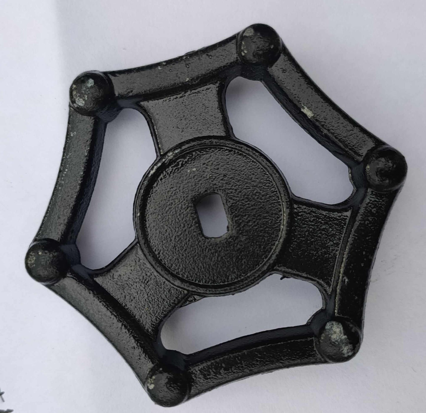 Handwheel #1B 63mm Diameter 4.6mmx7.3mm "D" Insert Zincalum