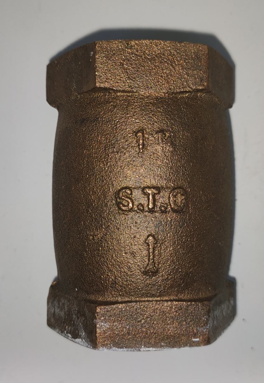 Vertical Check Valve - Bronze - Screwed - T4A - 50mm