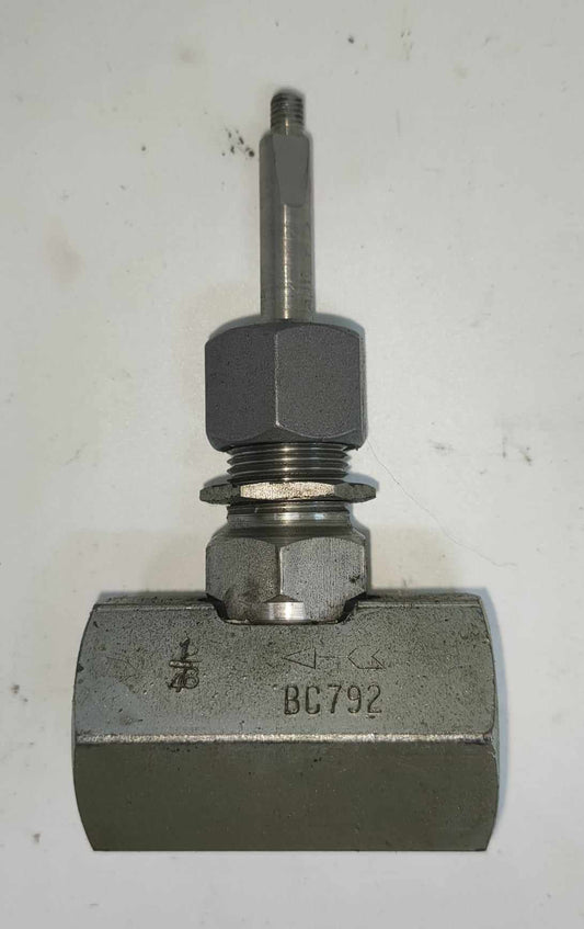 Needle Valve - Carbon Steel - Screwed BSPT - BC792 - 8mm