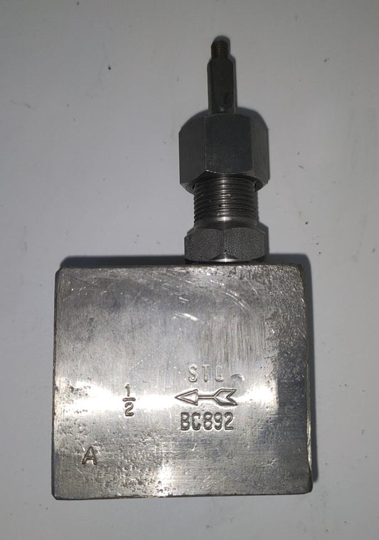 Needle Valve - Stainless Steel - Screwed - Right Angled - BC892A - 15mm