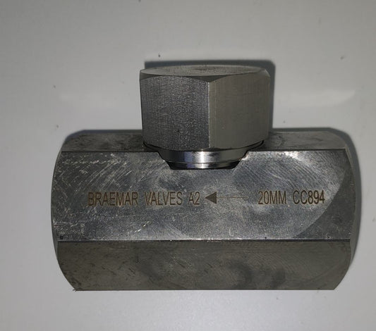 Ball Check Valve - Stainless Steel - Screwed BSPT - CC894 - 10mm