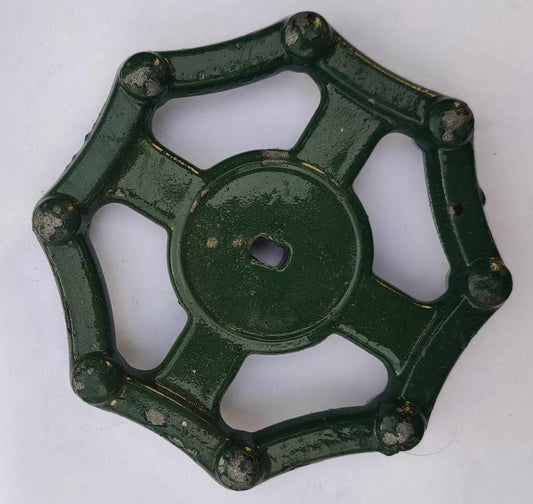 Handwheel #5AB 90mm Diameter 4.6mmx7.3mm "D" Insert Zincalum