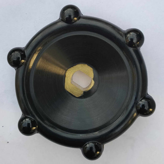 Handwheel #BAK 88mm Diameter 9.0mmx12.2mm "D" Insert Bakelite