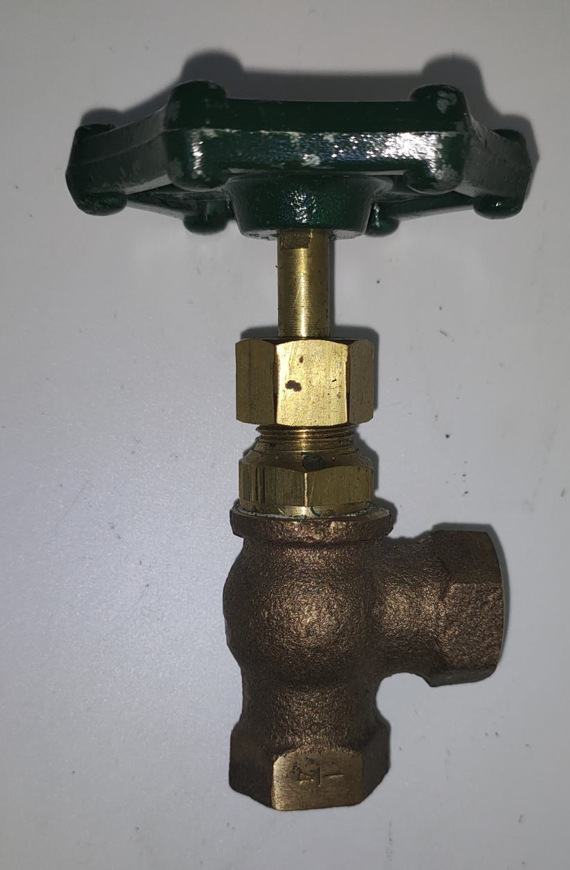 Needle Valve - Bronze - Screwed - Medium Pattern - Right Angled - T1AN - 8mm